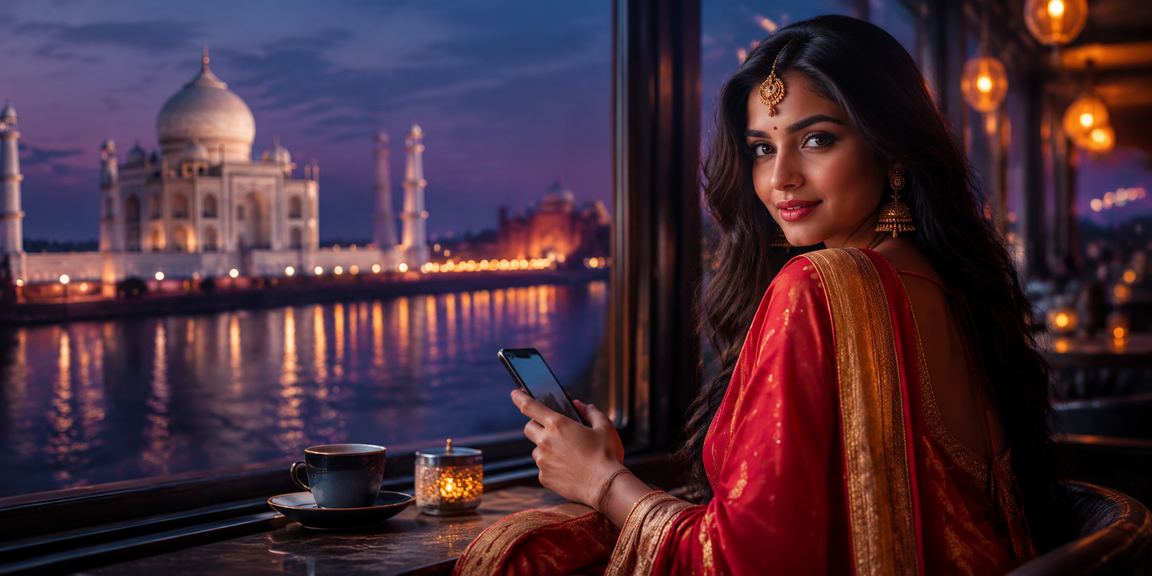Mobile user making UPI payment for online slots in India